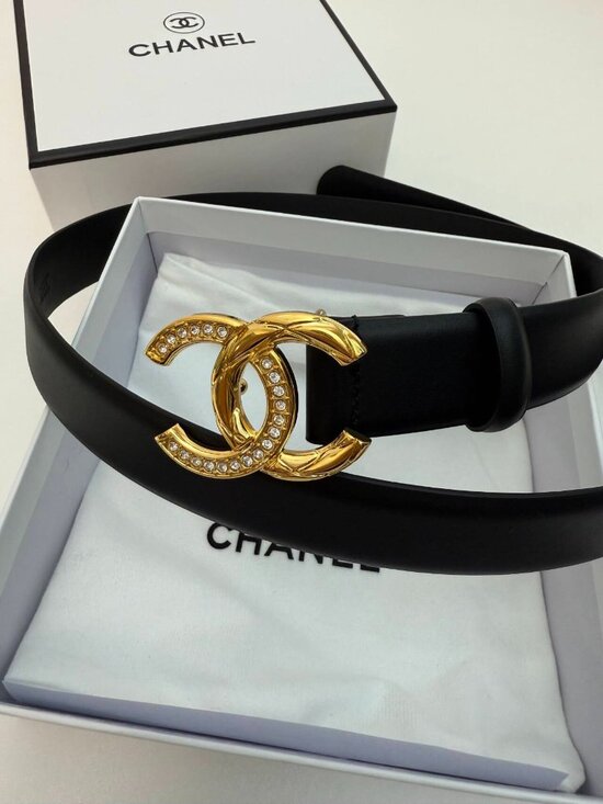 Chanel Black Leather Belt main image 4